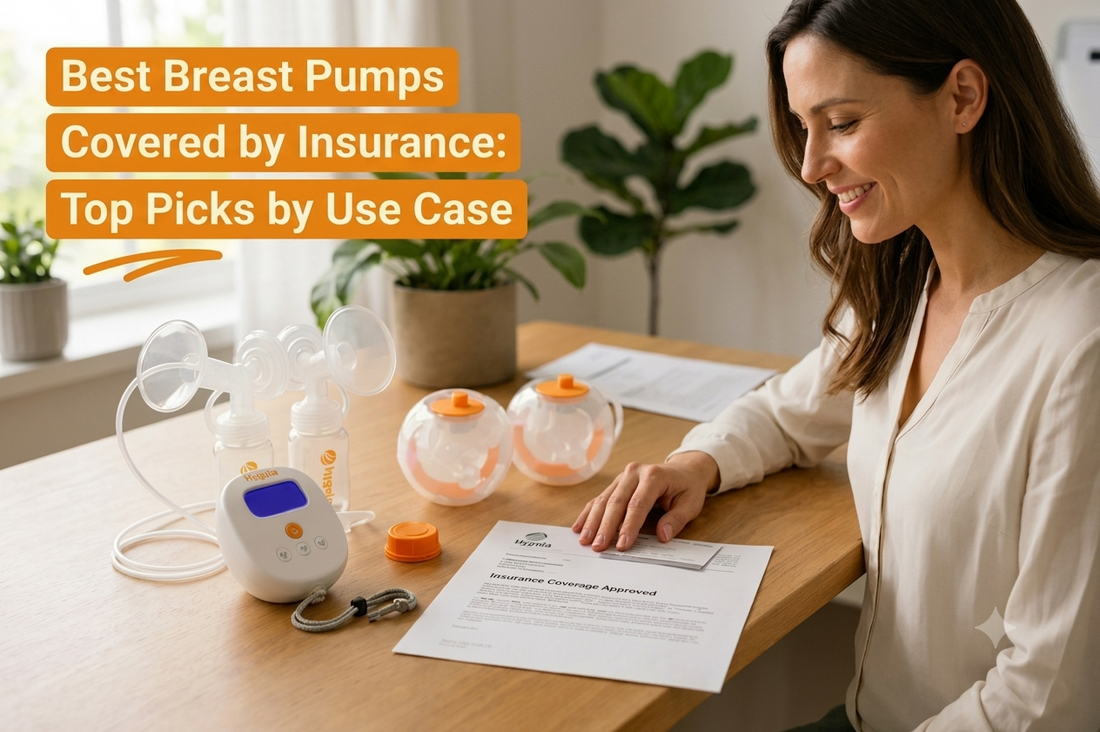 Best breast pumps covered by insurance, including Hygeia Nova Luxe, Esprit, and Fit Pro