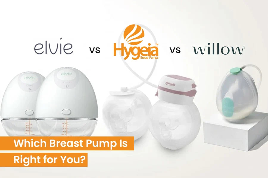 Elvie vs Willow vs Hygeia breast pump