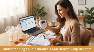Woman checking ACA insurance benefits and eligibility for breast pump coverage on laptop