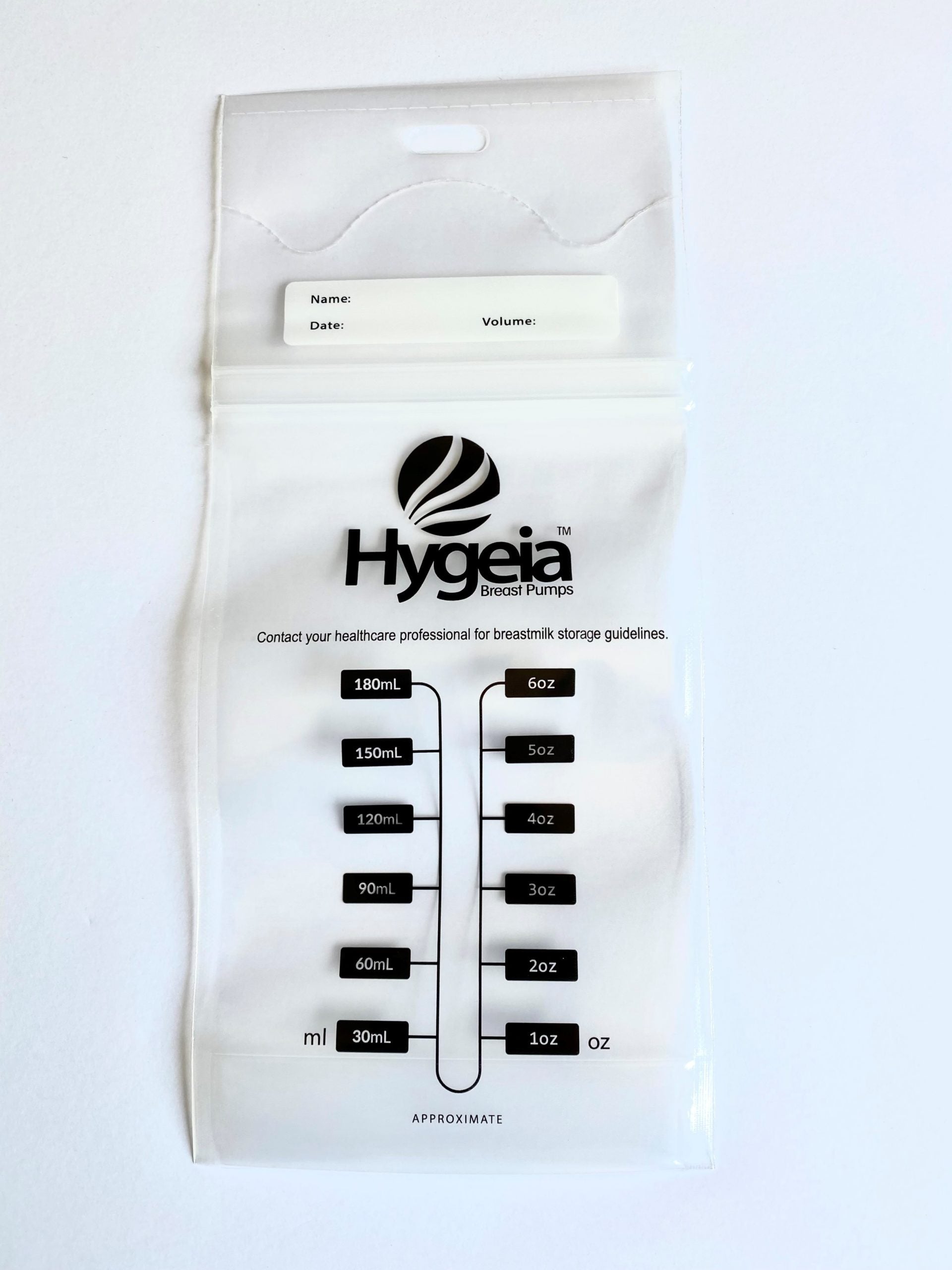Hygeia Breast Milk Storage Bags - Pack of 100