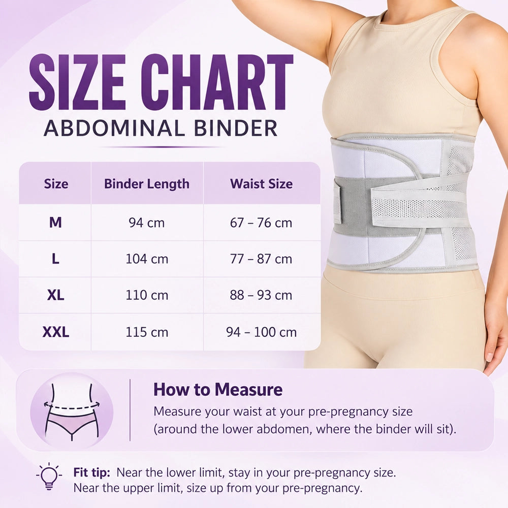 Abdominal Binder – Sizes M, L, XL & XXL