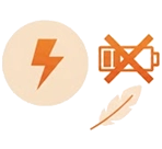 No Batteries or Charging Needed