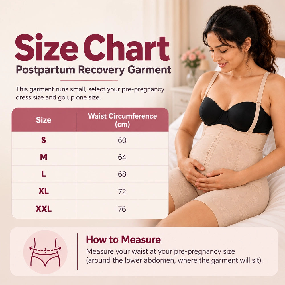 Postpartum Recovery Garment – Sizes S, M, L, XL & XXL