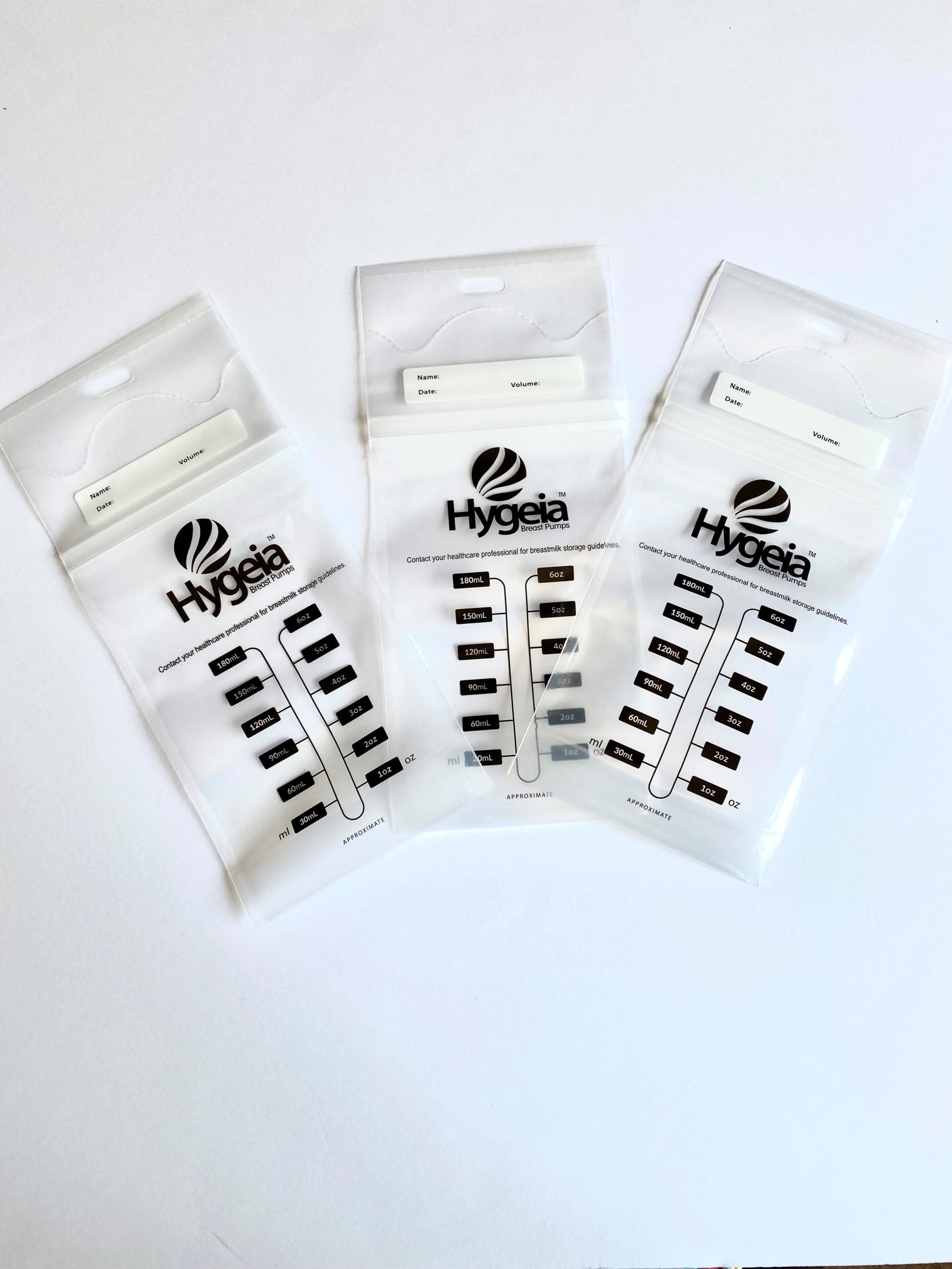 Hygeia Breast Milk Storage Bags - Pack of 100