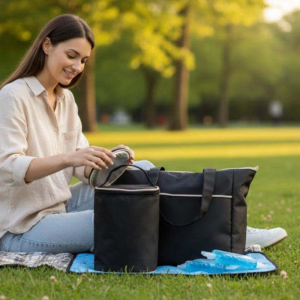 Deluxe Breast Pump Storage Tote Set