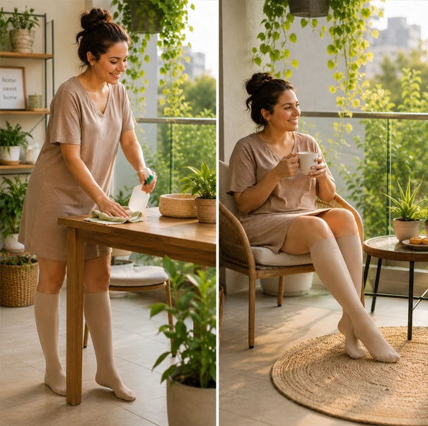 Compression Socks Assorted Pack Size M and L (20-30MMHg)